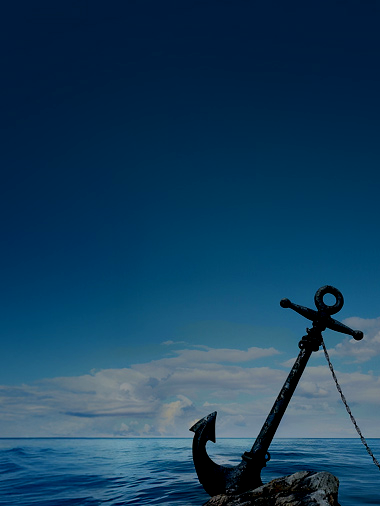 Anker vor einem Meer