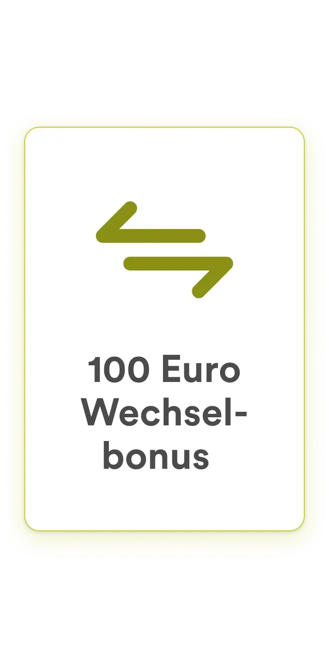 100 Euro Wechselbonus